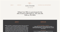 Desktop Screenshot of eslingerlawoffice.com